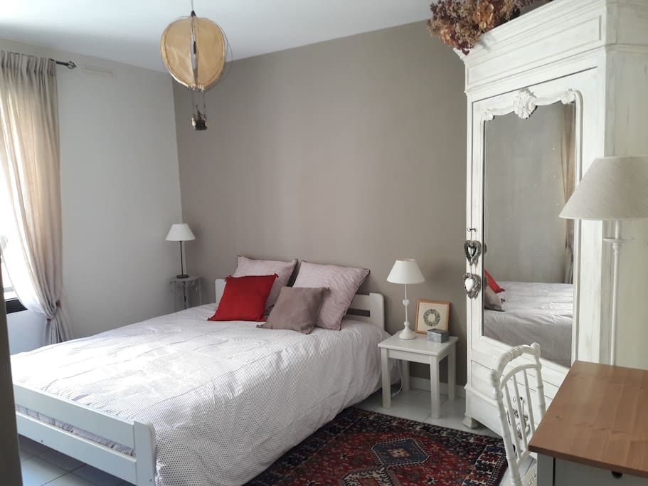 Chambre lin lit 1,60 m