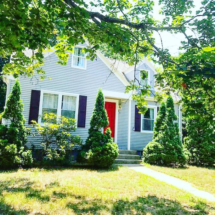 Front door. Inviting and traditional New England look.