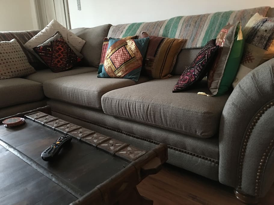 Comfy L shaped sofa