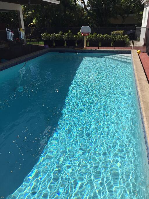 Big size swimming pool for everyone's enjoyment.
