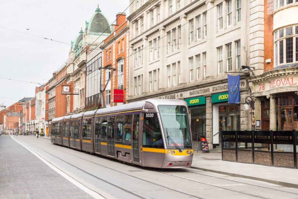 10 mins walk to luas