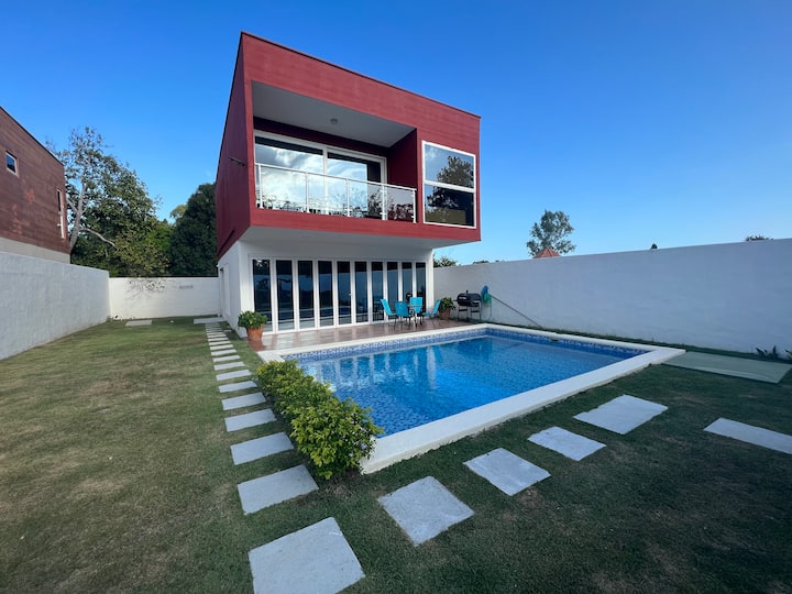 Modern house in Coronado with a private swimming pool — 4 bedroom vacation rental in Las Lajas