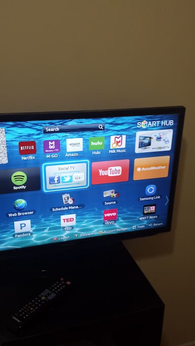 Smart TV with paid Hulu subscription