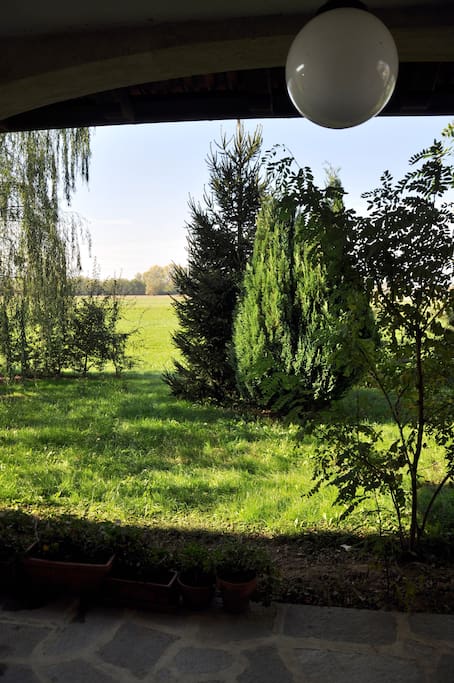 La vista dall'ingresso