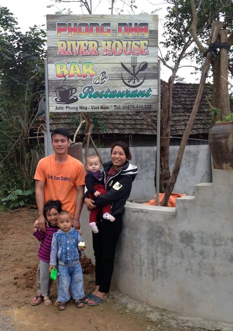 Bom and Huyen, owners of Phong Nha River House