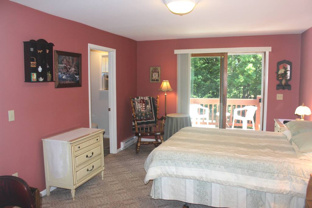 Main Bedroom with Bathroom Door on the left