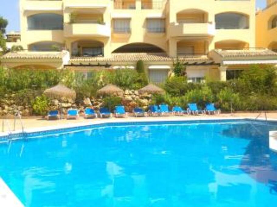 Ground floor overlooking pool