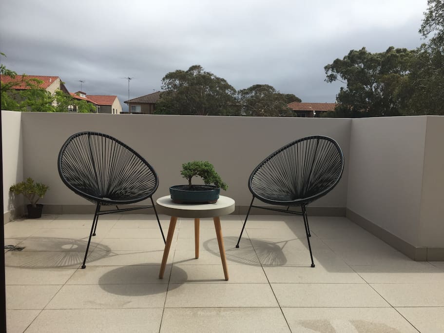 Huge sunny balcony