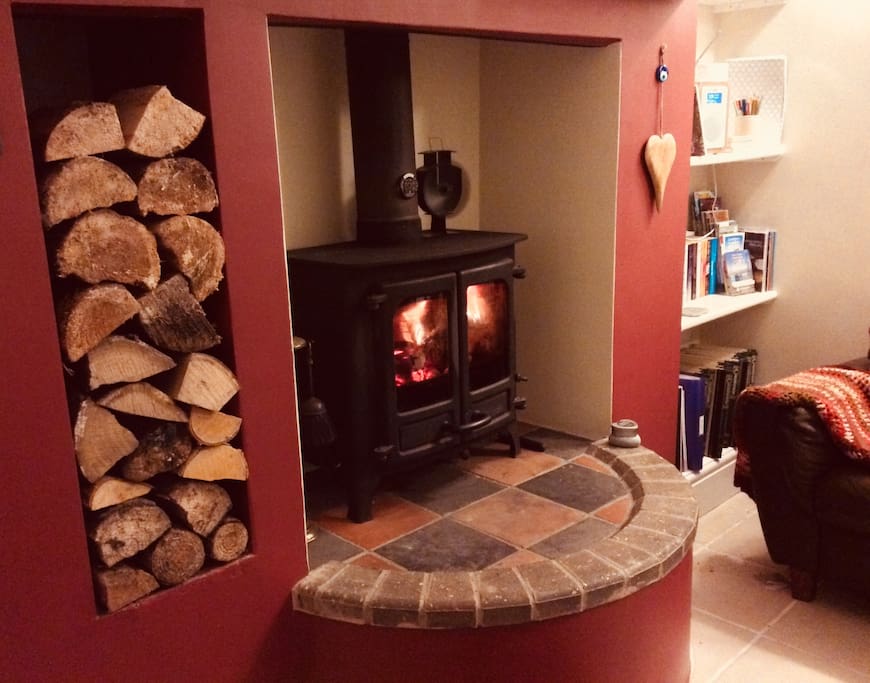 Woodburning stove....cosy!