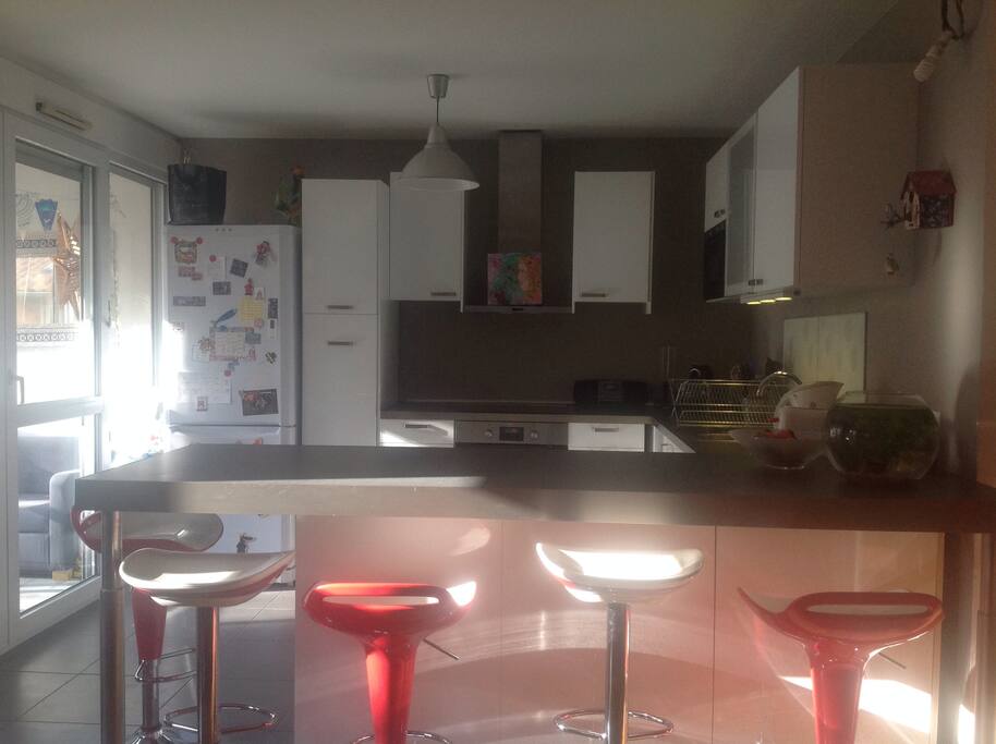 Une cuisine complètement équipée