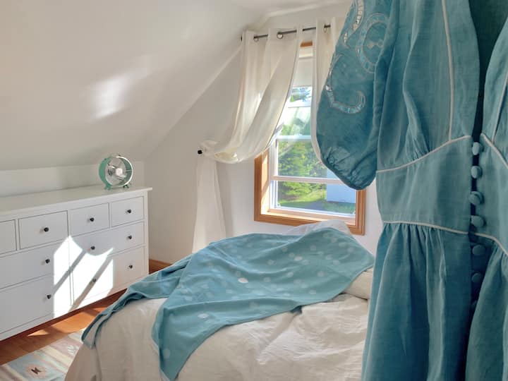 Here is another view of a third bedroom located upstairs, which has a double bed that sleeps two.
