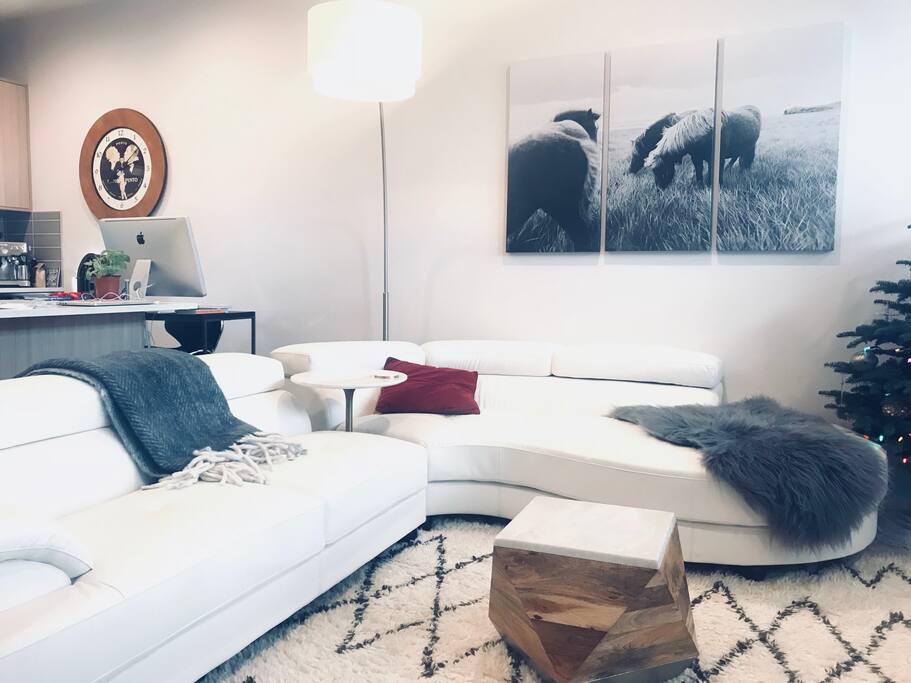 Relax on the oversized couch. :)