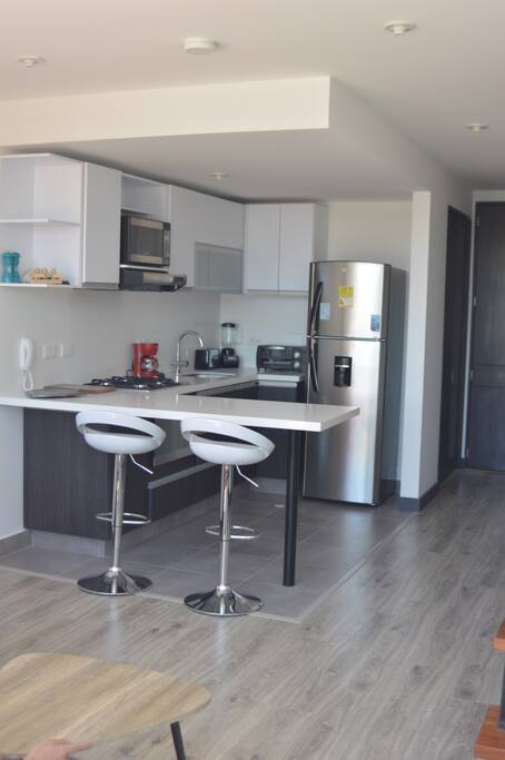 Cocina totalmente dotada.