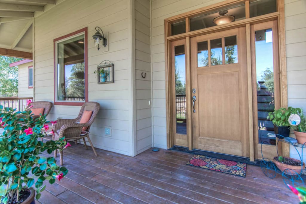 Welcoming front porch