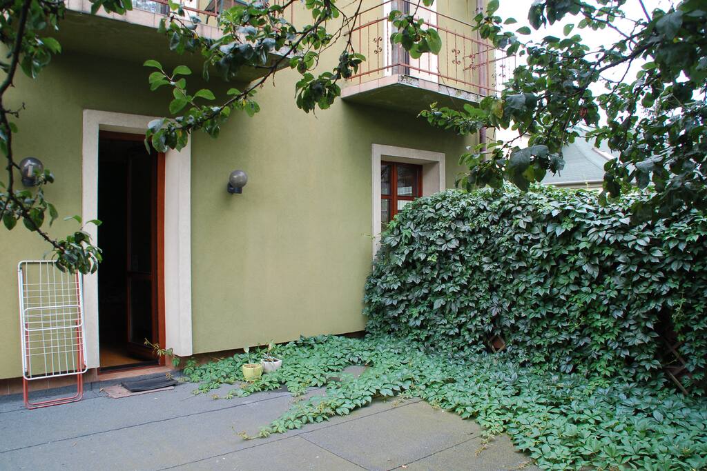 Large terrace / balcony - each room has dark window blinds to assure that our guests have a good sleep over