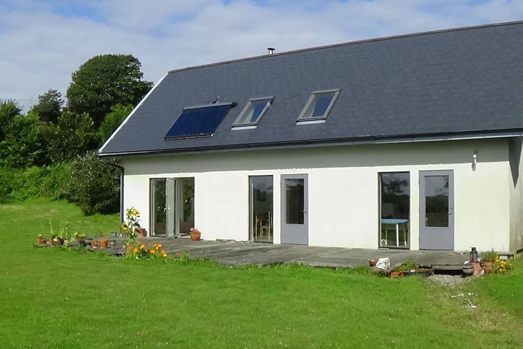 Granny flat is the righthand grey door.