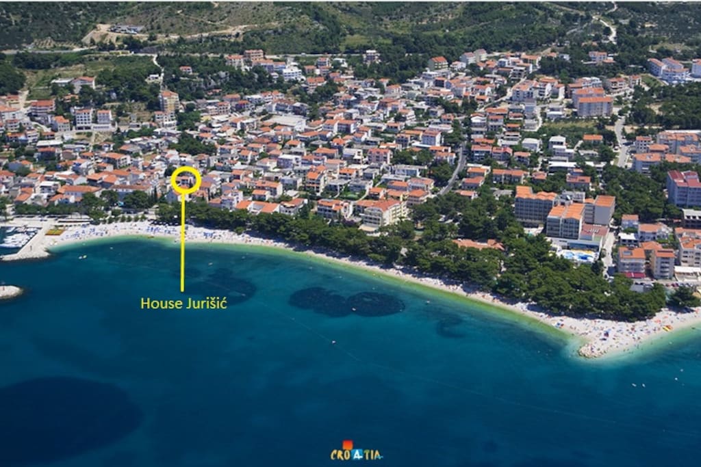 Location of the house from the air