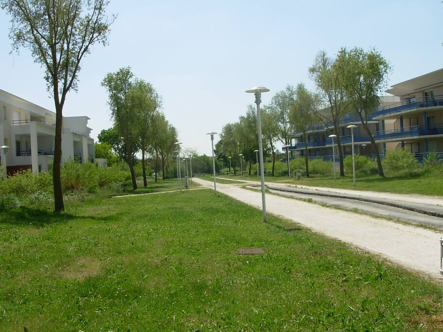 le devant de la residence