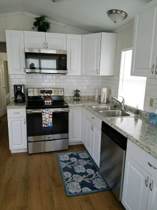 All new stainless steel appliances