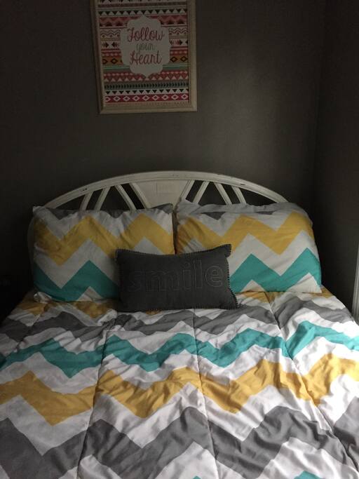 Nice comfy bed.