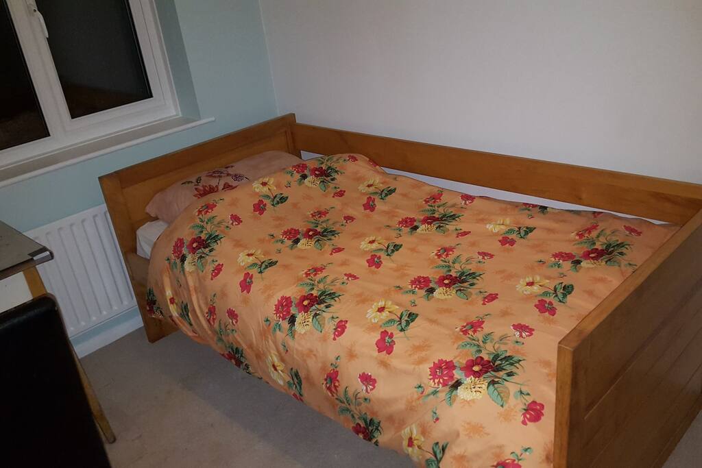 your bed and your lovely room in my flat