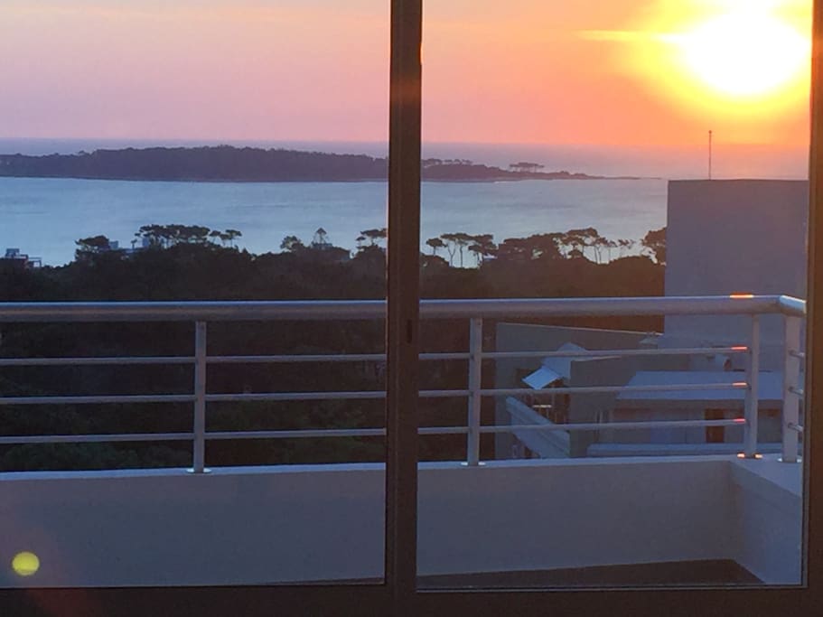 Vista al Atardecer dede el Living