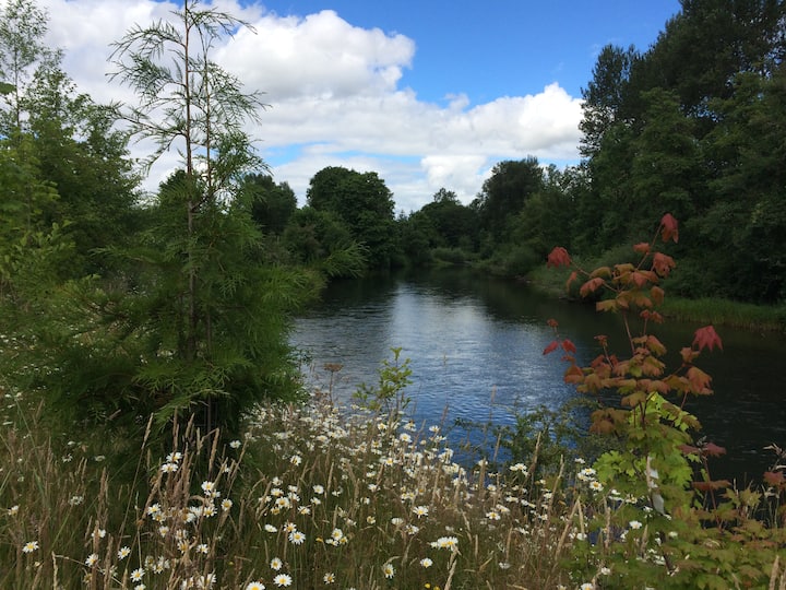 Custom Built Waterfront Home Houses for Rent in Fall Creek, Oregon, United States Airbnb