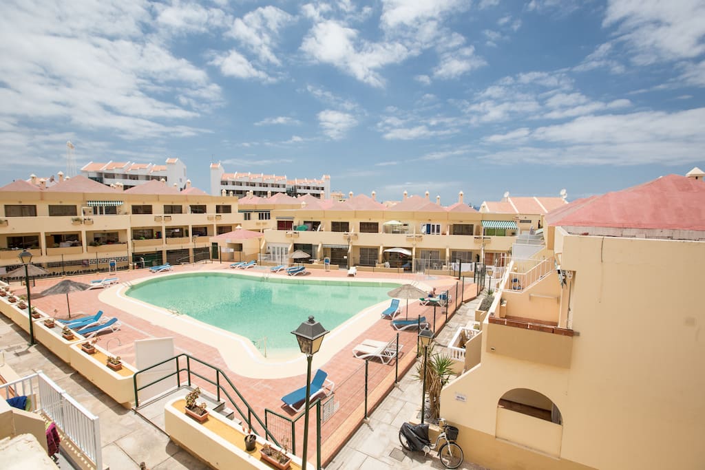 pool view from balcony