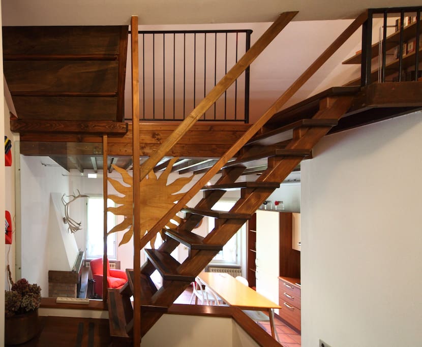 Scala di accesso alla mansarda