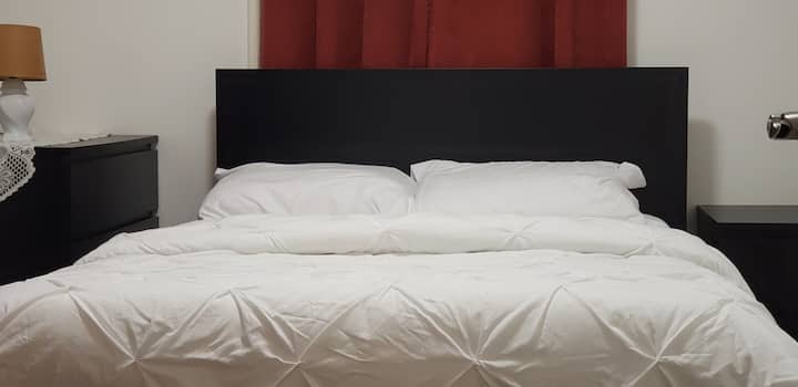 غرفة نوم ثانية في الطابق الأول

》مع سرير كوين للنوم لشخصين.