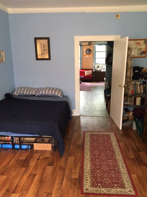 Facing the living rooms