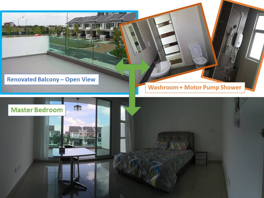 1. Renovated Balcony
2. Spacious Room
3. Clean Wash Room