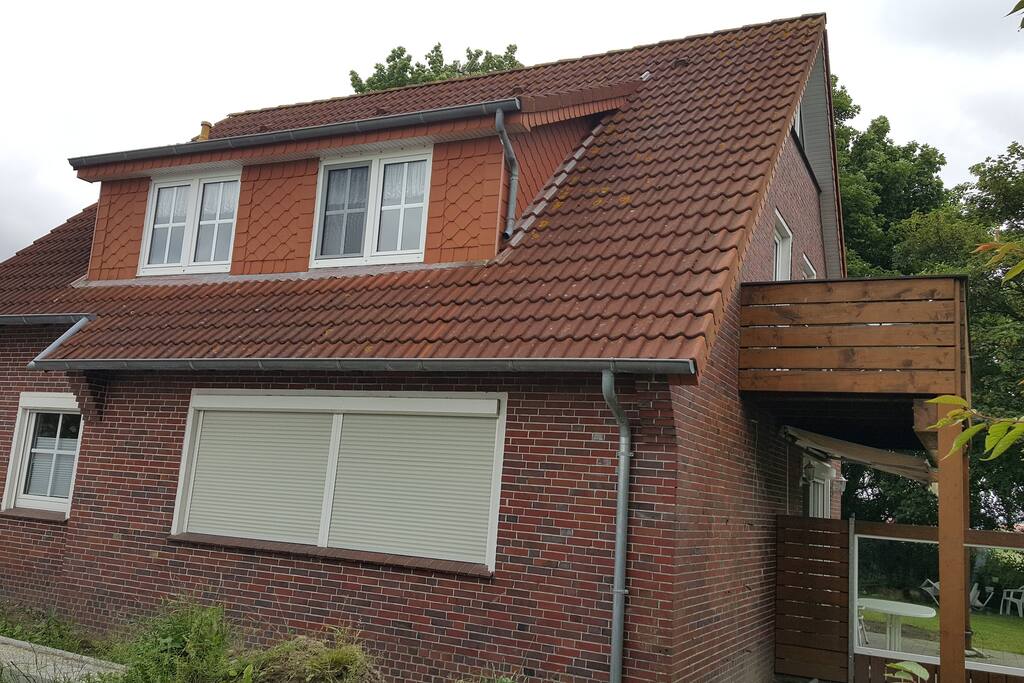 1.te Etage,Ferienwohnung mit Balkon.