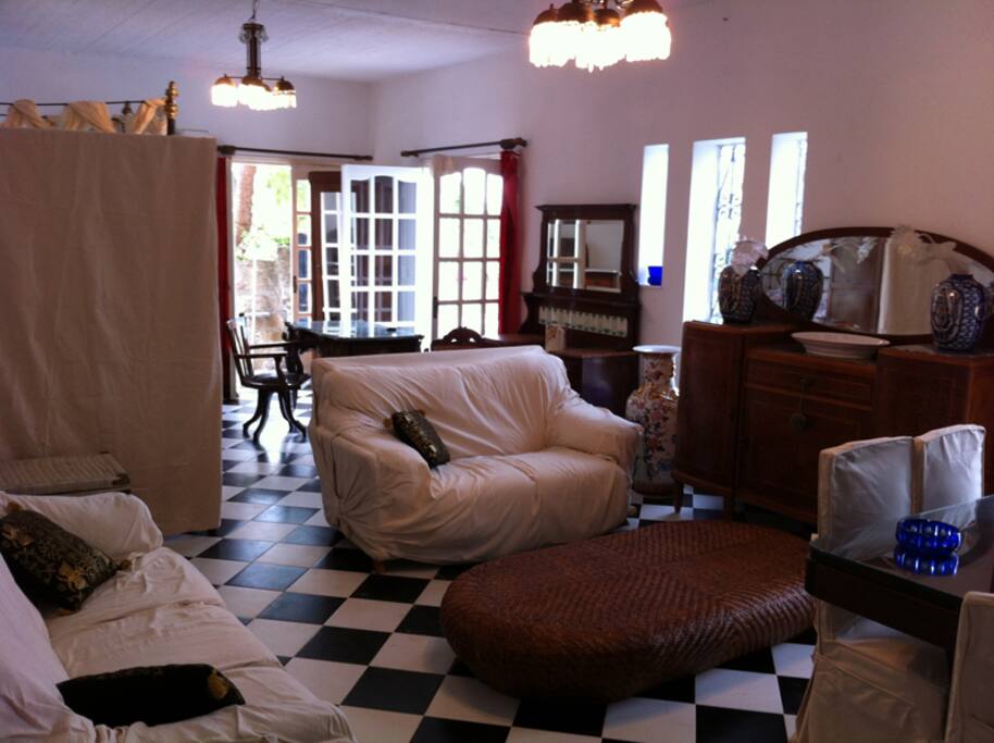 Open plan living area