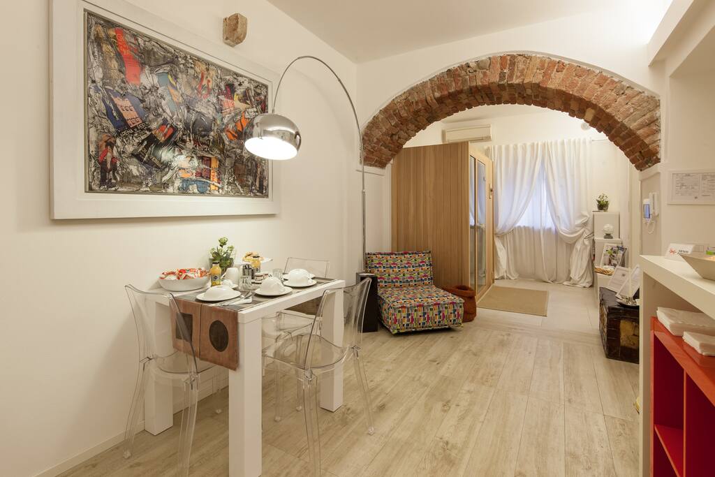 La zona living del B&B ai Giusti