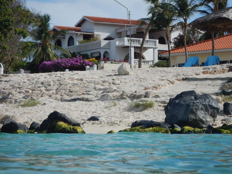 Beach white villa