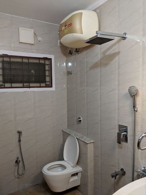 Bathroom with geyser