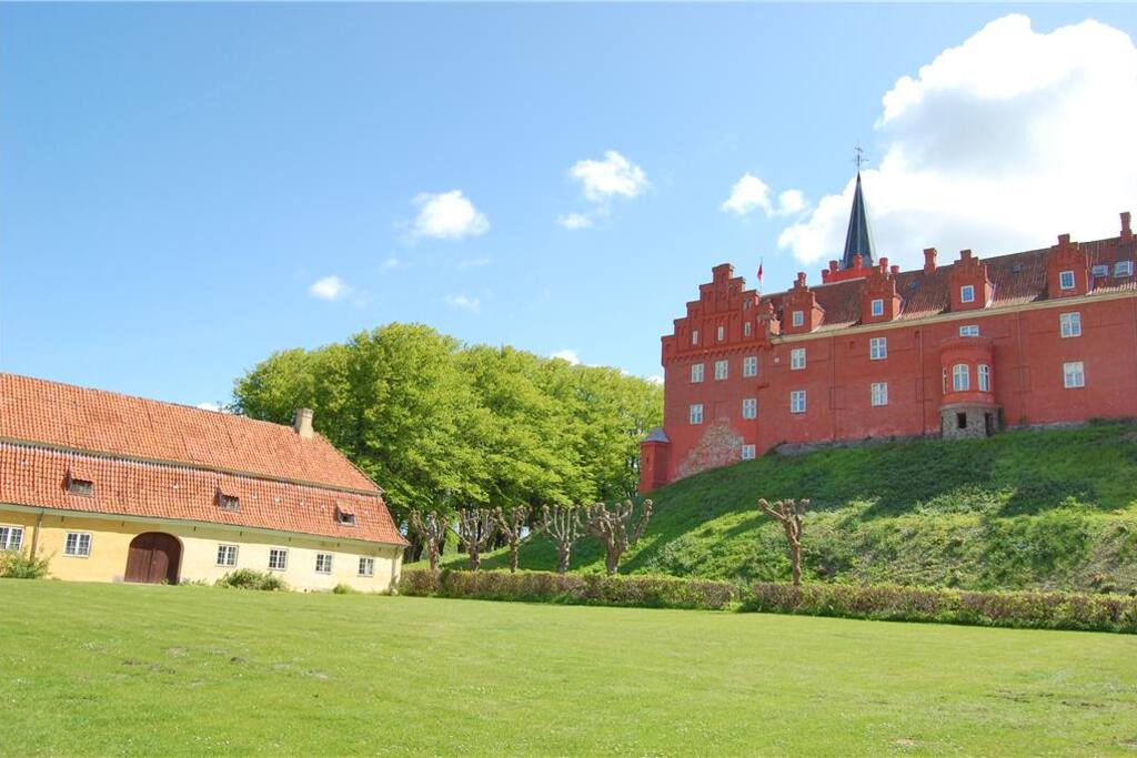 View of the castle from the nearby restaurant