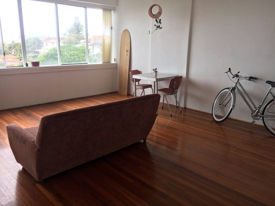 Comfy lounge and two armchairs to relax in when you get home