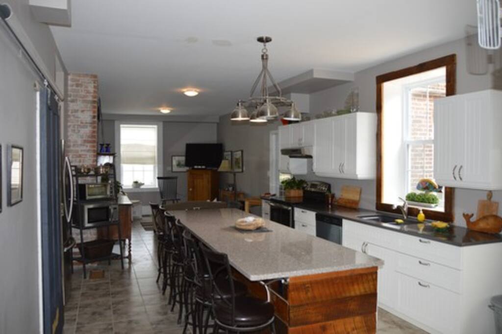 The kitchen where the breakfast is served