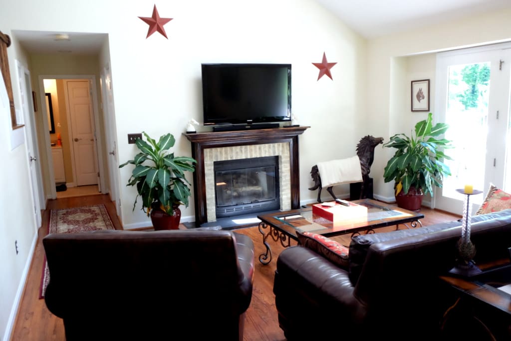 Main Floor Living room with fireplace.