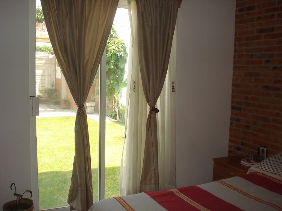 vista al jardín