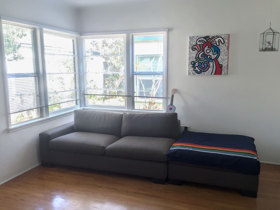 The living room.