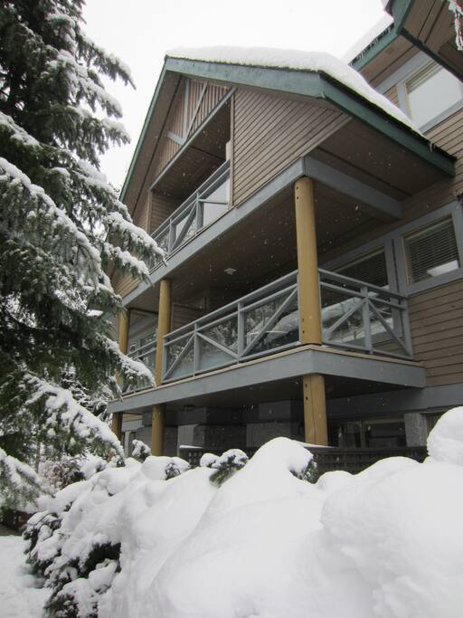 Exterior view of the unit (winter)