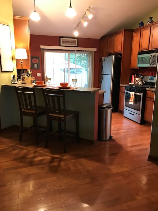 Spacious kitchen fully equipped