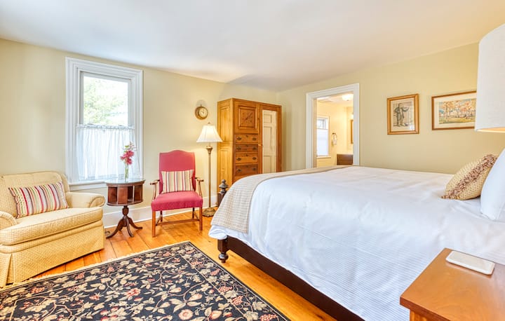 Bedroom one with private bathroom