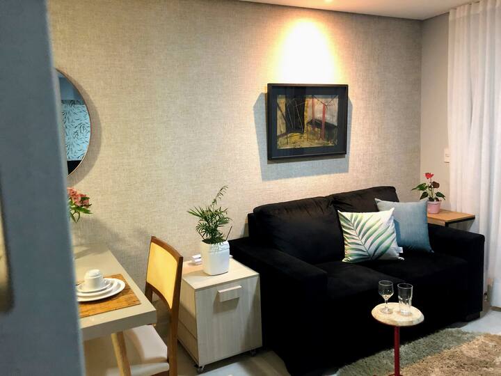 Flat 2716 Luxo moderno varanda - Brookfield Towers