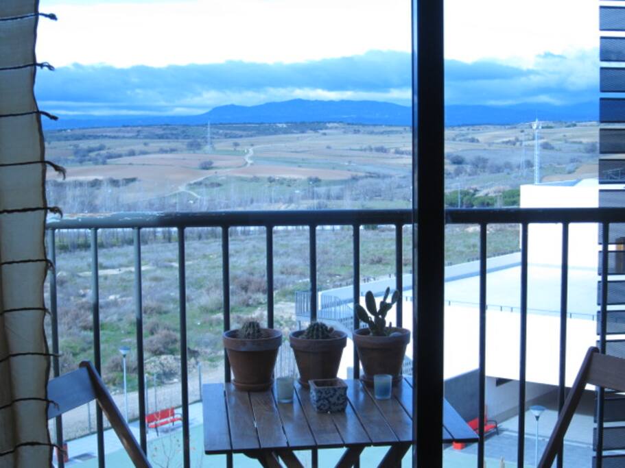 Vistas desde el salón a la sierra norte de Madrid