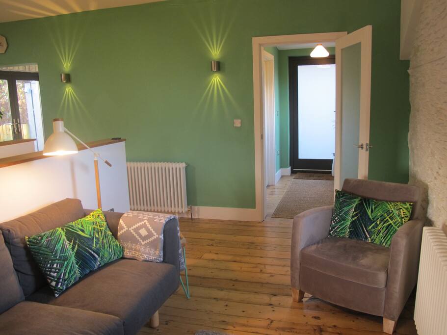 Living area of open plan space