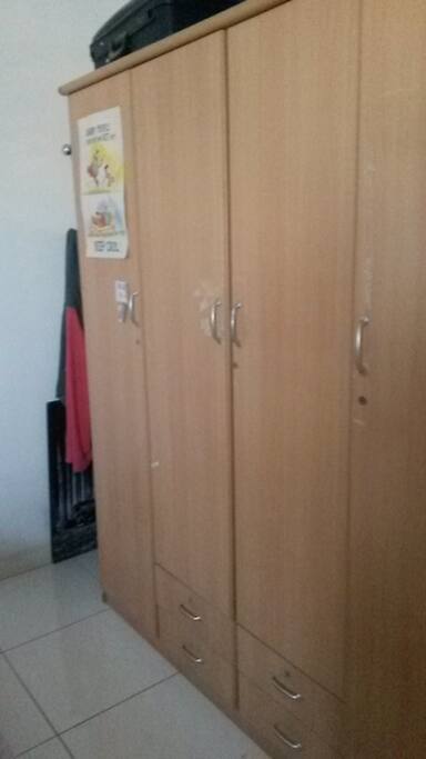 In room wardrobe.